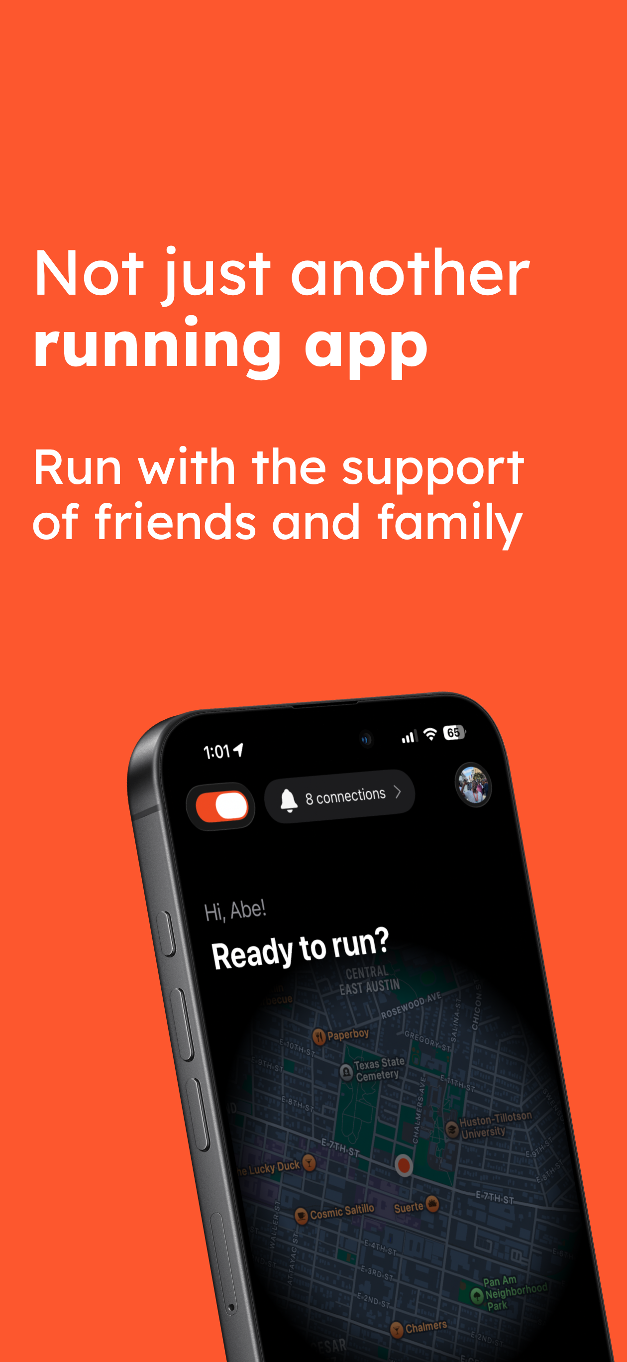 Rooster Running home screen